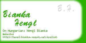 bianka hengl business card